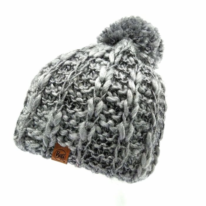 Шапка BUFF Knitted & Polar Hat Liv (серый)