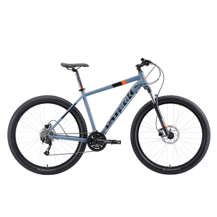 Велосипед STARK Funriser 29.4+ HD (серый/оранжевый) (2019)