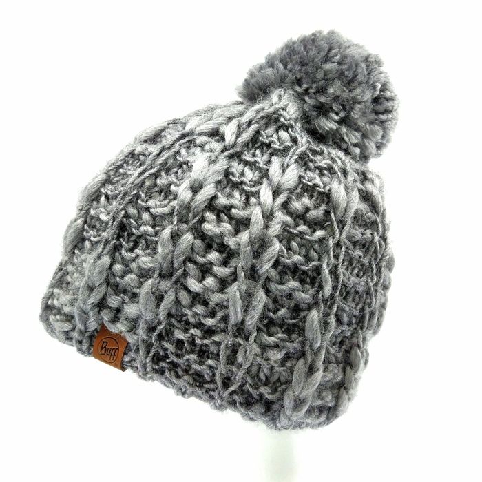 Шапка BUFF Knitted & Polar Hat Liv (серый)