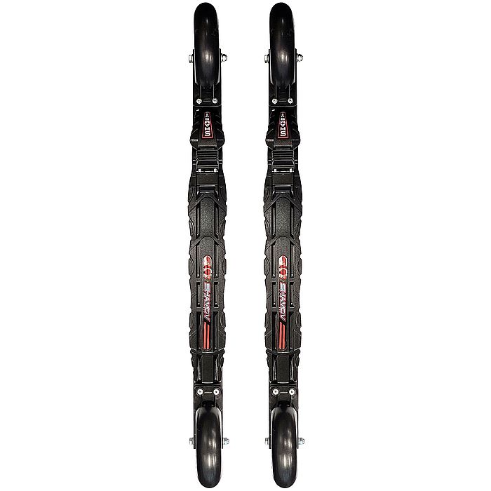 Лыжероллеры с креплениями SHAMOV Коньковые (Marwe (530/76-80/100х24) + NNN 10) (черный)