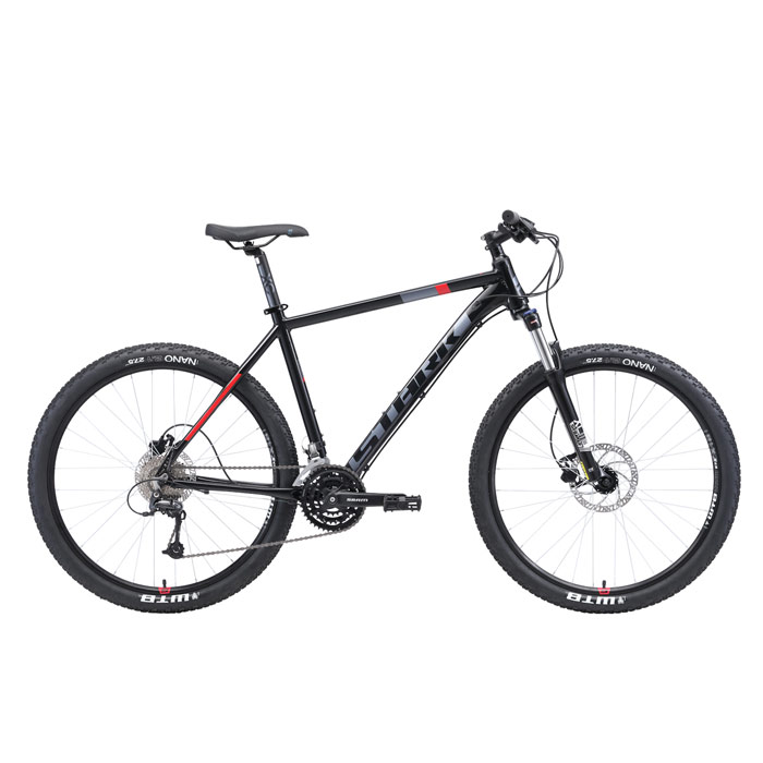 Велосипед STARK Armer 27.6 HD (чёрный/серый/красный) (2019)