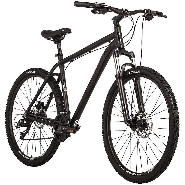 Велосипед STINGER Element Pro 27.5&quot;, Al, H-Disk Brake, 21-Speed (черный)