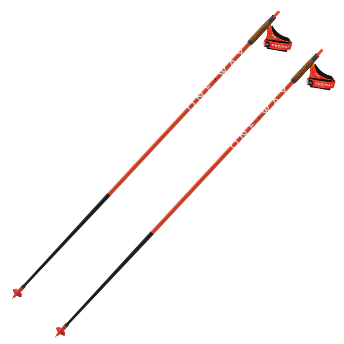 Лыжные палки ONEWAY (OZ40121) Premio 30 Kit (Карбон 100%) (оранжевый)