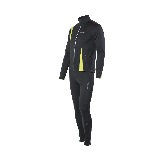 Костюм разминочный NORDSKI Active (черный/зеленый)