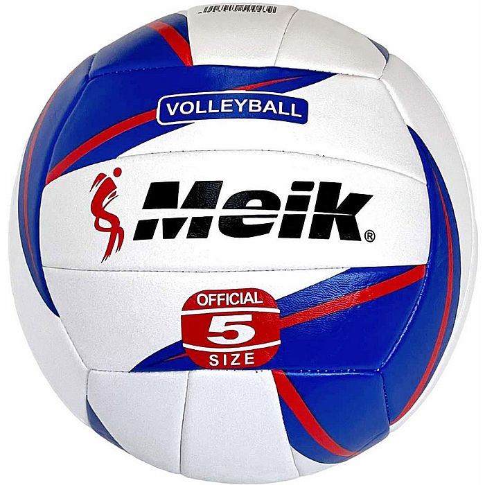 Мяч волейбольный MEIK (2-слоя, PVC 2.6, 270 гр., маш. сш.) (синий/белый)