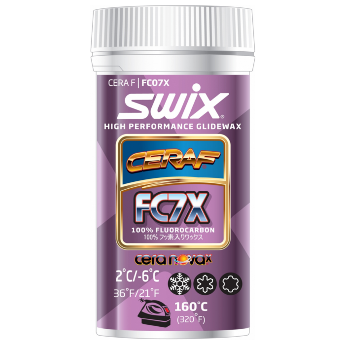 Ускоритель SWIX Cera F FC07X (порошок, 100% фторуглерод) (+2°С -6°С) 30 г.