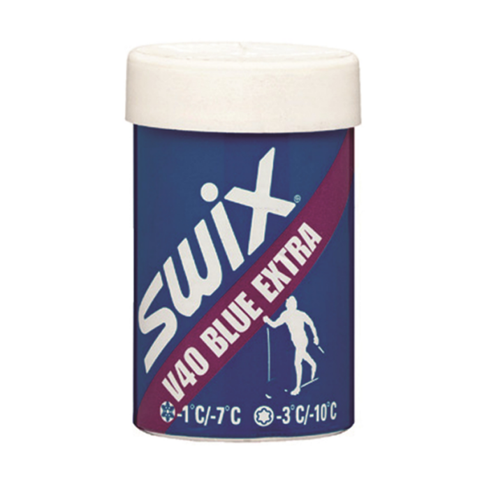 Мазь держания, твердая SWIX V40 Blue Extra (-30°С -10°С) 45 г.