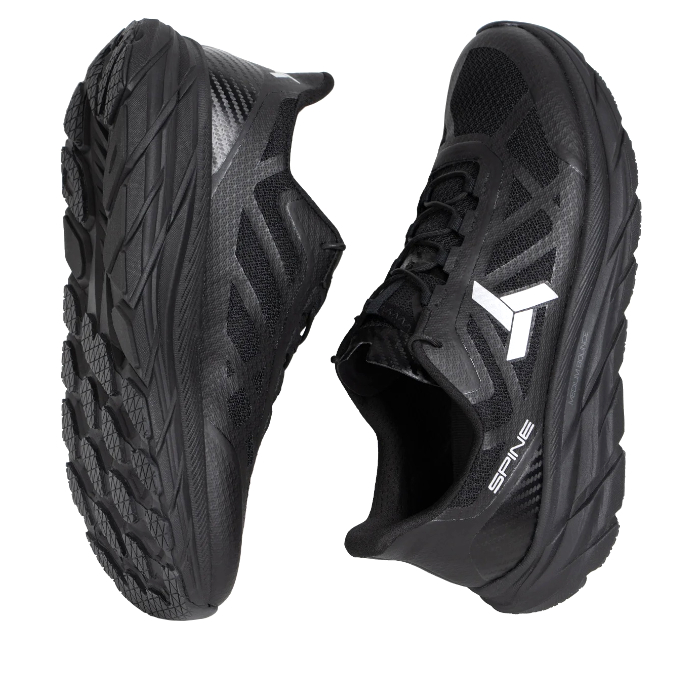 Кроссовки беговые SPINE Titanium (S) (черный/серый)