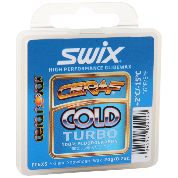 Ускоритель таблетка SWIX Cera F Cold Turbo FC6XS (100% фторуглерод)  (+2°С -15°С) 20 г.