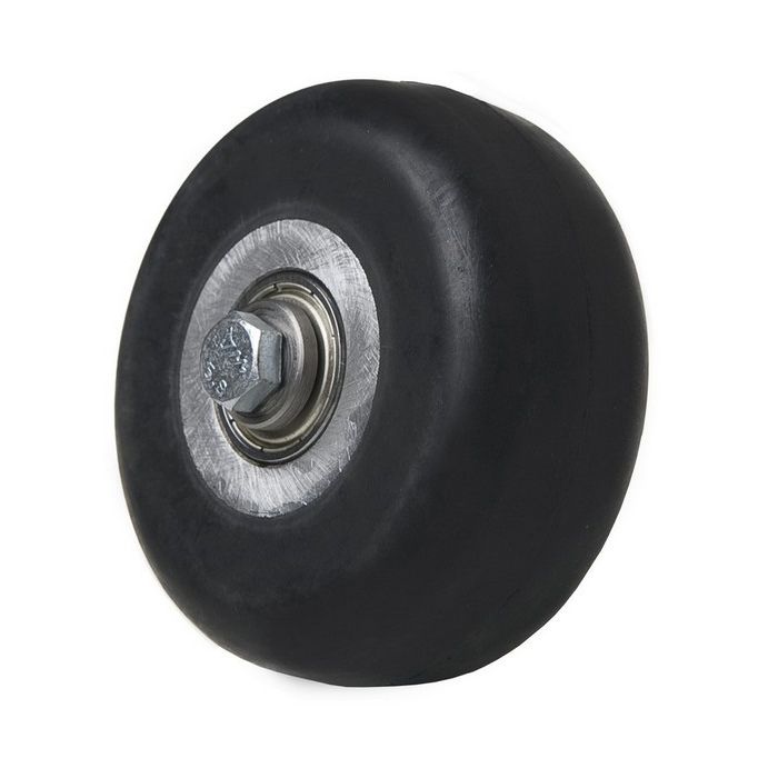 Колесо коньковое ELVA для лыжероллеров (Ø70 мм., каучук) (черный)