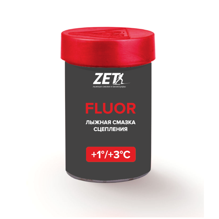 Мазь держания, твердая ZET Fluor Red (+1°С +3°С) 30 г.