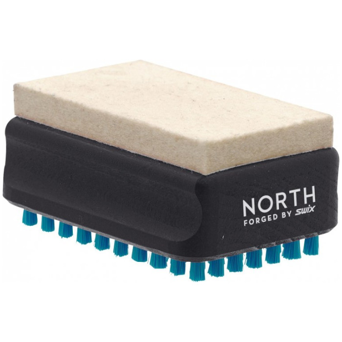 Щетка SWIX (T0166NO) (North комбинированная, фетр/голубой нейлон, прямоугольная)
