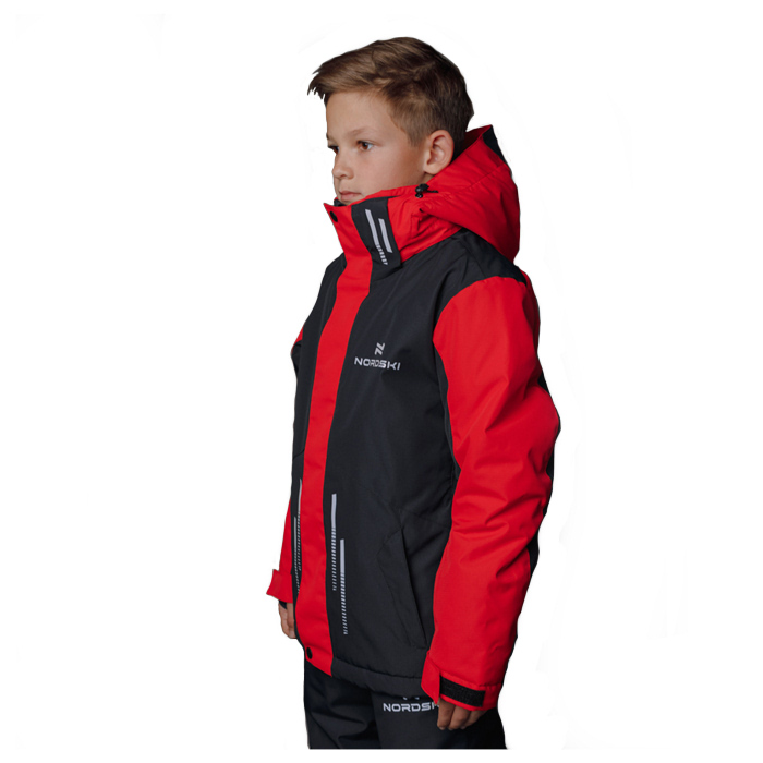 Куртка утепленная Jr. NORDSKI Extreme (черный/красный)
