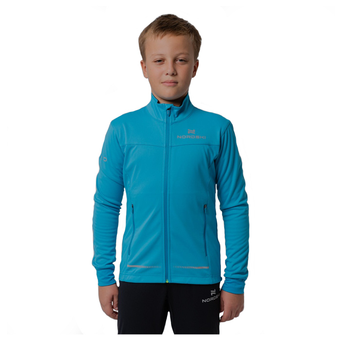 Куртка разминочная Jr. NORDSKI Pro Breeze (голубой)