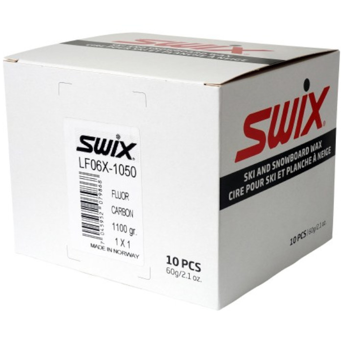 Парафин низкофтористый SWIX LF6X Blue (-5°С -10°С) 1100 г. (29х38 г.)