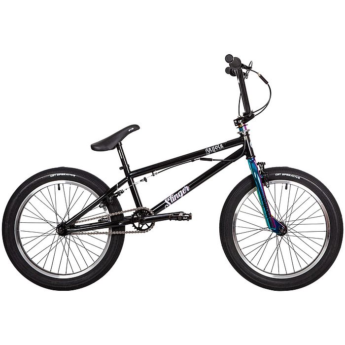 Велосипед STINGER Gansta BMX 20" (черный/бирюзовый) (2021)