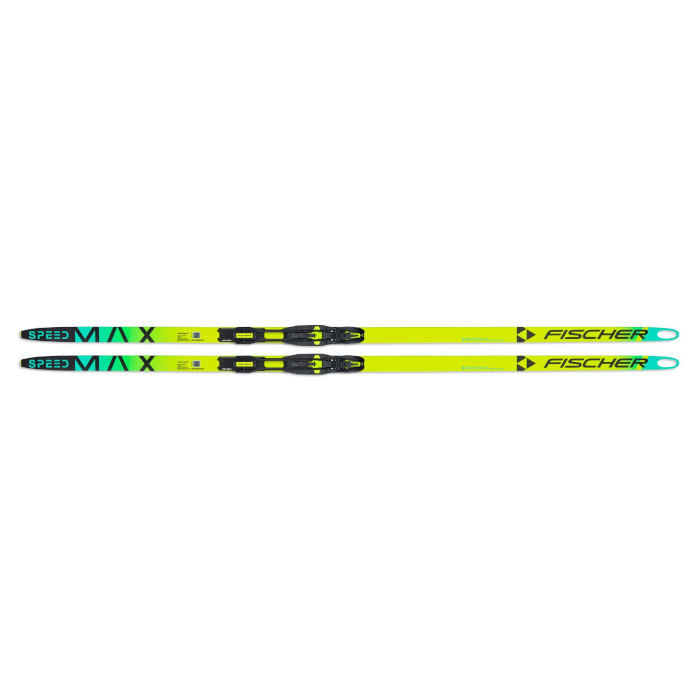 Лыжи беговые FISCHER SPEEDMAX 100 Classic Plus 702 Med (желтый/зеленый)