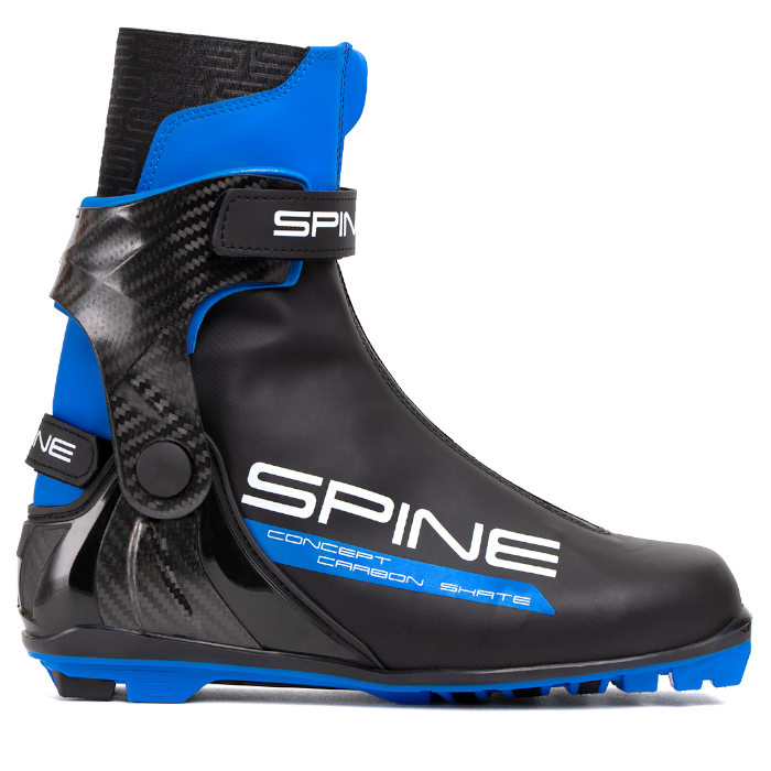 Лыжные ботинки SPINE NNN Concept Carbon Skate (298-22) (черный/синий)