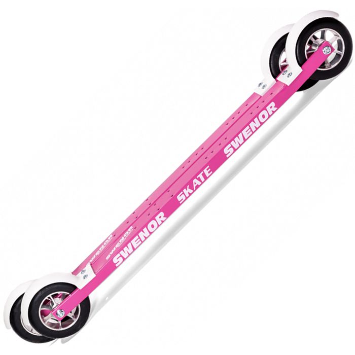 Лыжероллеры SWENOR Коньковые Skate 580 мм. (№ 3/медленные) (розовый)