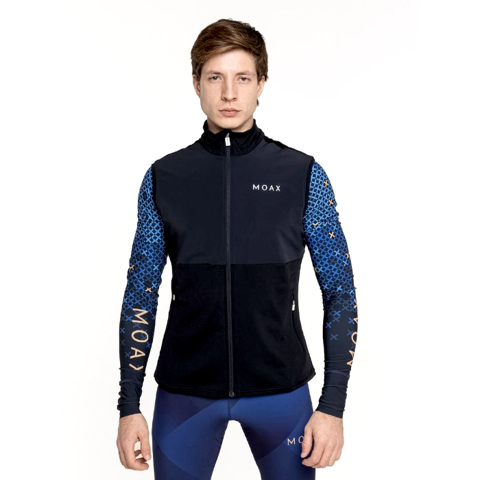 Жилет разминочный MOAX Force Wind (черный)