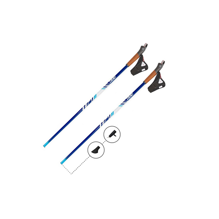 Палки для скандин. ходьбы KV+ (6W01C) FUN Clip Nordic Walking pole 105 cm   