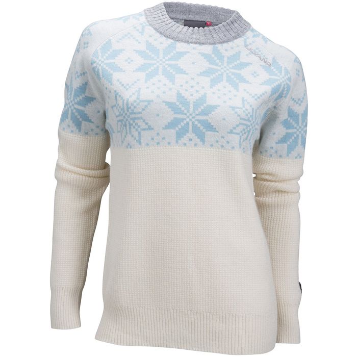Свитер женский ULVANG Rav Kiby Roundneck Ws (белый/голубой)