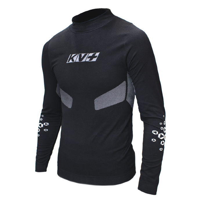 Термобелье мужское (верх) KV+ Seamless Underwear Unisex Top (черный)