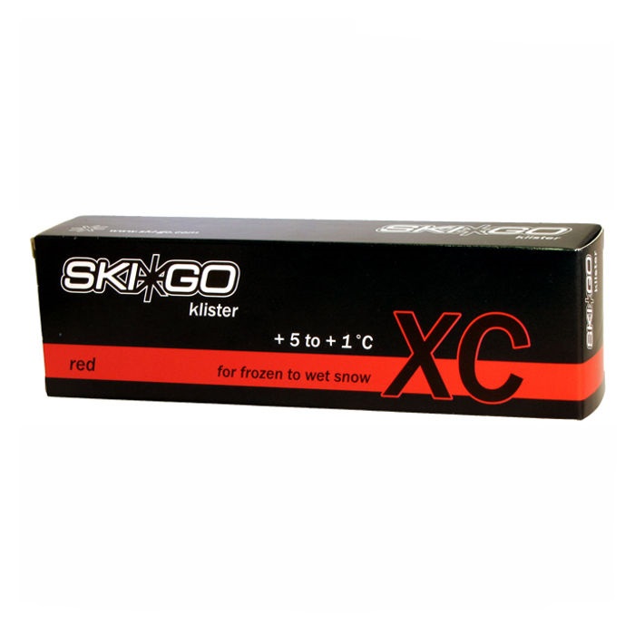 Мазь держания, жидкая SKIGO XC Klister Red (для мокрого крупнозернистого снега) (+5°С +1°С) 60 г.