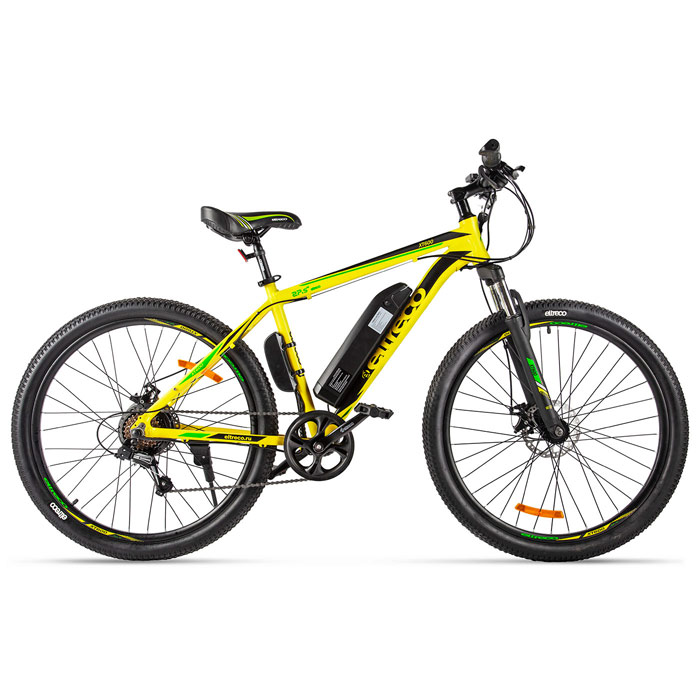 Электровелосипед ELTRECO XT 600 350 Wh (желтый/черный) (2020)