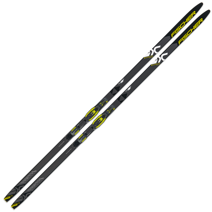 Лыжи беговые FISCHER Superlite Crown Xtra Stiff Step IFP (черный/белый)
