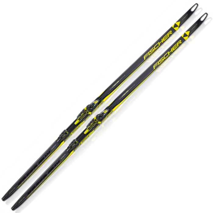 Лыжи беговые FISCHER Speedmax SK Plus Stiff NIS Hole (черный/желтый)