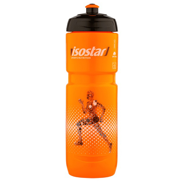 Фляга для питья ISOSTAR с клапаном 800 мл. (оранжевый/черный)