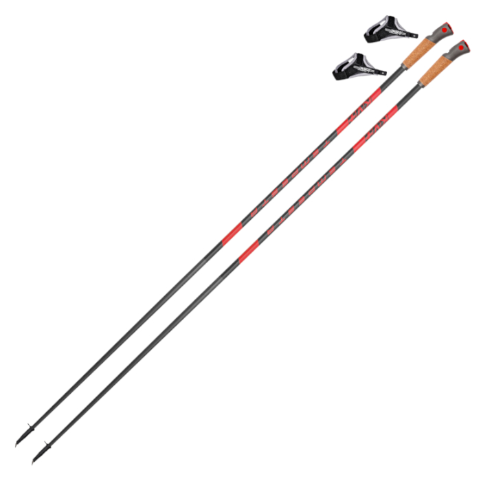 Лыжероллерные палки KV+ (23P006R) Tempesta (Карбон 90%+Стекло 10%) (черный)