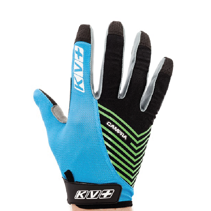 Перчатки для лыжероллеров KV+ Campra for NW & skiroll (черный/синий)