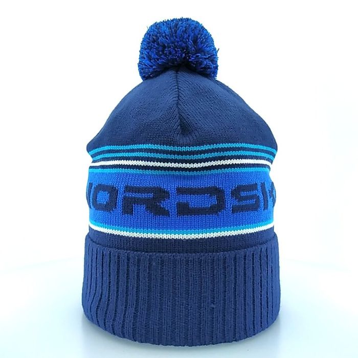 Шапка вязаная NORDSKI Stripe (синий)