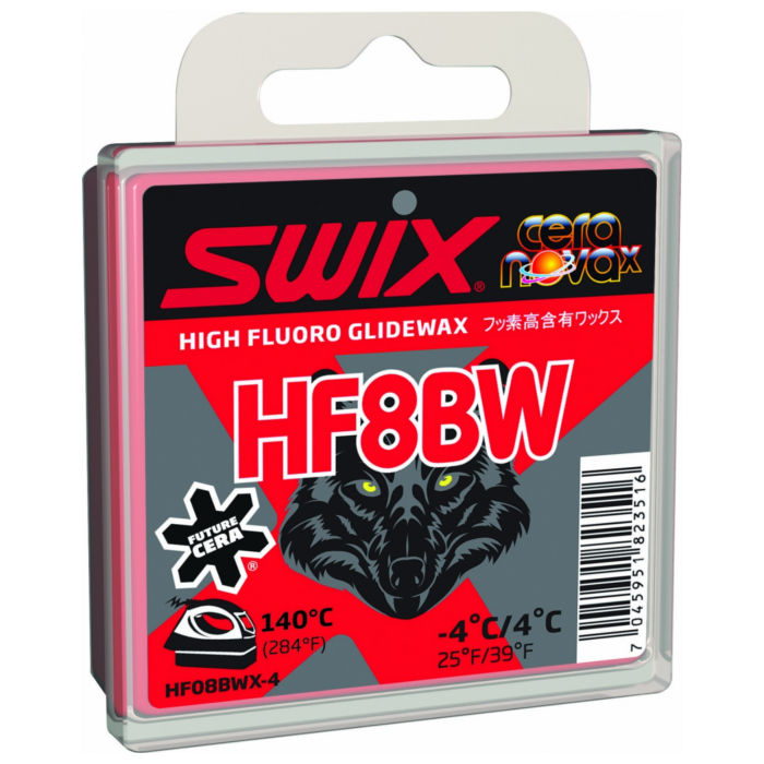 Парафин высокофтористый SWIX HF8BWX Black (+4°С -4°С) 40 г.