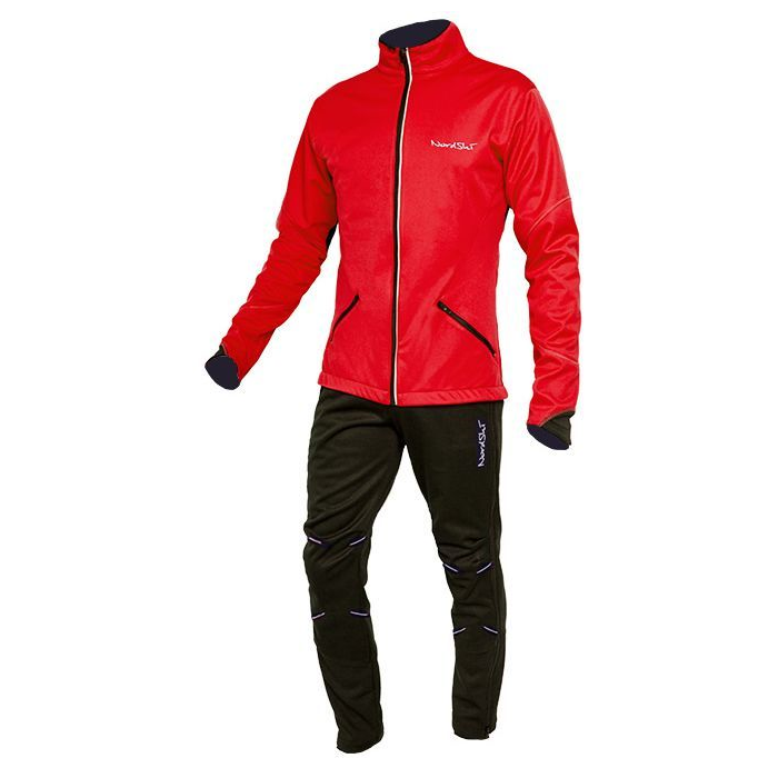 Костюм утепленный Jr. NORDSKI Active (красный/черный)