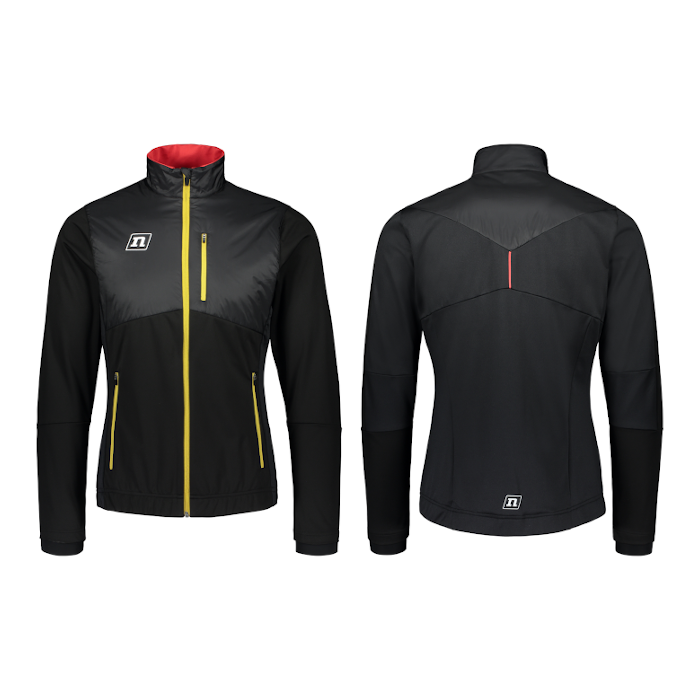 Куртка разминочная NONAME Hybrid Jacket (черный/желтый)