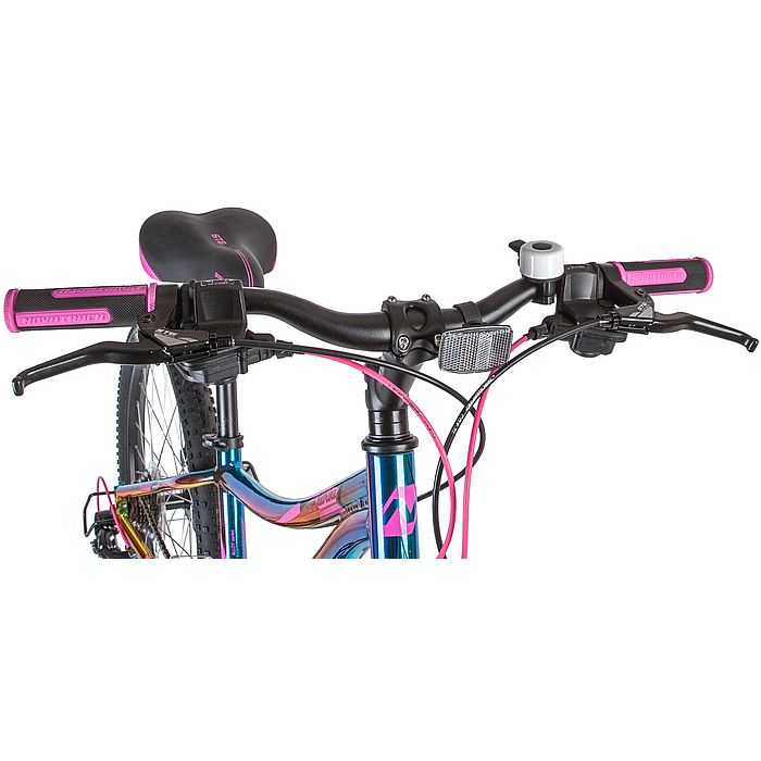 Велосипед NOVATRACK Katrina 24&quot;, Al, Disc Brakes, 21-Speed (фиолетовый/синий) (2021)