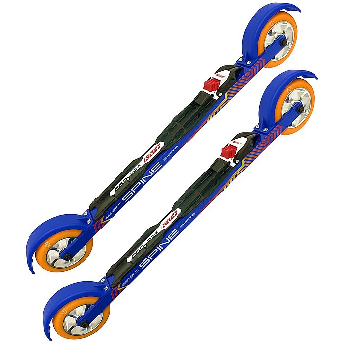 Лыжероллеры с креплениями SPINE Коньковые Concept Skate Light (533/86A_5/100х24/PU) (синий)