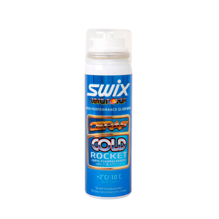 Ускоритель спрей SWIX Cera F Rocket Cold FC6AC (100% фторуглерод)  (+2°С -10°С) 70 ml.