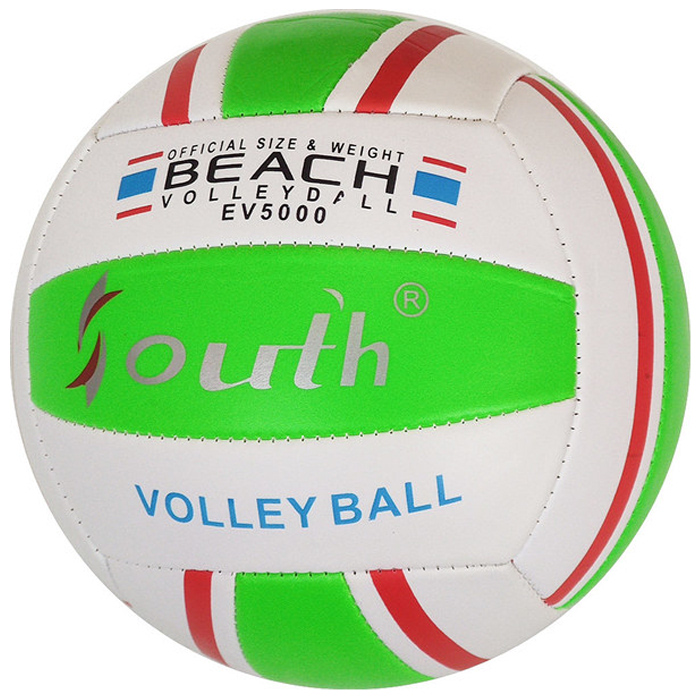 Мяч волейбольный SOUTH (PVC 2.5, 250 гр, маш. сш.) (салатовый)