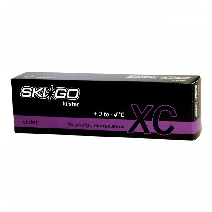 Мазь держания, жидкая SKIGO XC Klister Violet (для жесткого снега, льда, наста) (+3°С -4°С) 60 г.