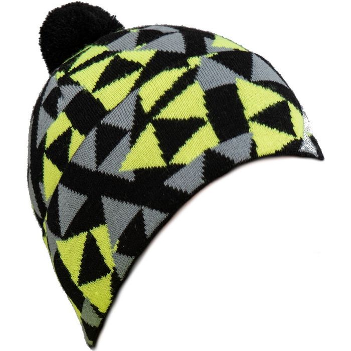 Шапка FISCHER Pompon Print (черный/желтый)
