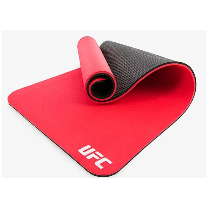 Коврик для фитнеса UFC 15 мм. (черный/красный)
