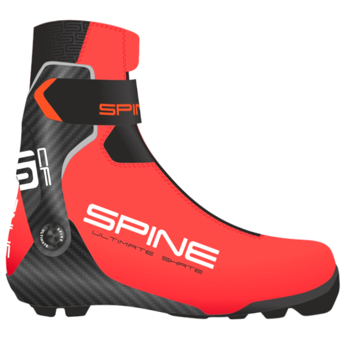 Лыжные ботинки SPINE NNN Ultimate Skate (599-S) (красный/черный)