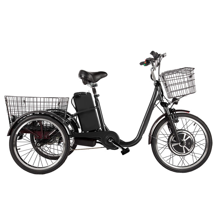 Трицикл GREEN CITY CROLAN 350 W (черный) (2019)