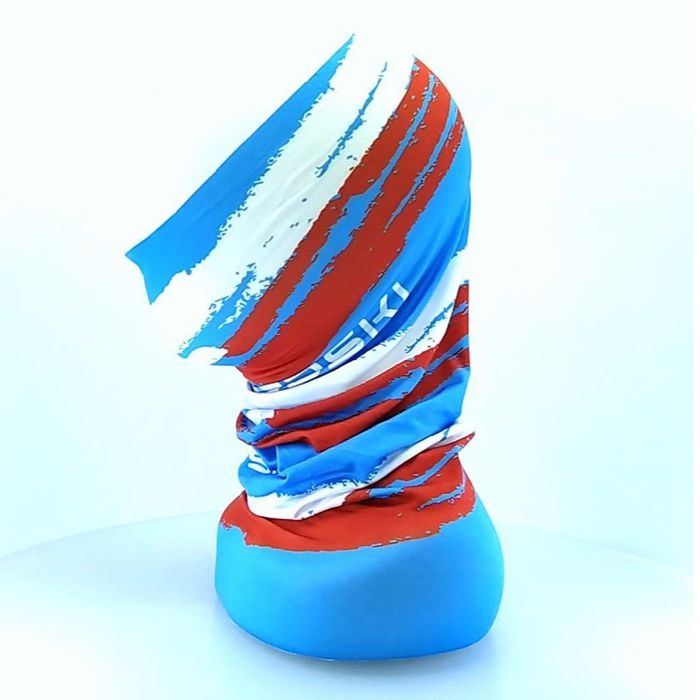 Бандана NORDSKI Stripe (голубой/красный)