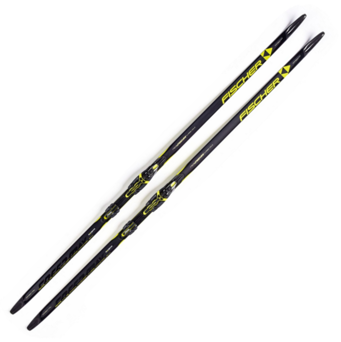 Лыжи беговые FISCHER Speedmax CL Cold Stiff NIS (черный/желтый)