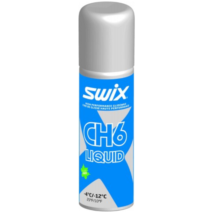 Парафин углеводородный, жидкий SWIX CH6X Blue (-4°С -12°С) 125 ml